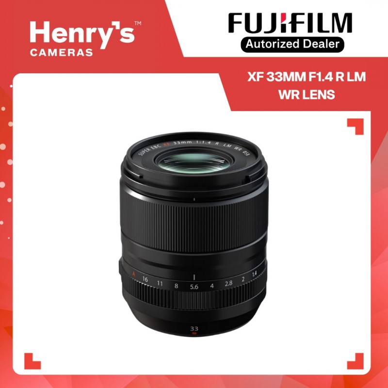 FUJIFILM XF 33MM F1.4 R LM WR